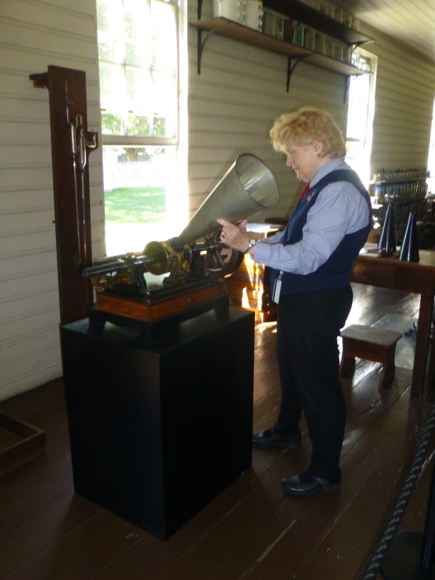 Demonstration of Edison's Phonograph